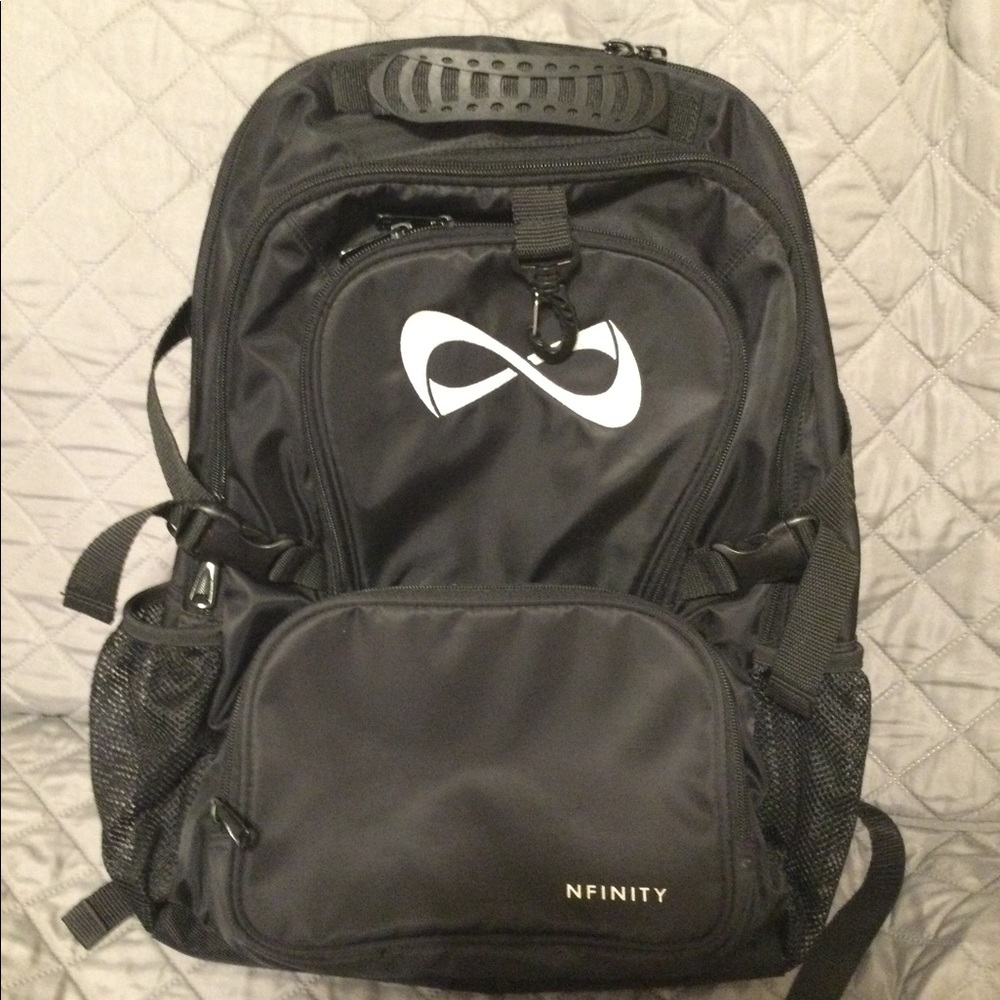 Nfinity Black Cheerleading Backpack Cheer Bag